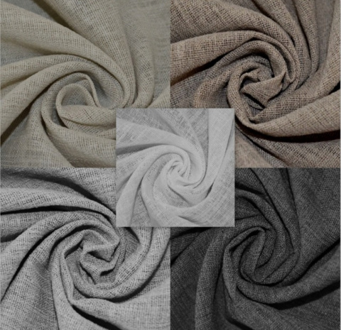 Firanka panel len falbana