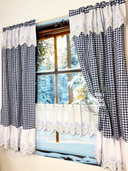 ZasłonkI Rustykalna krata