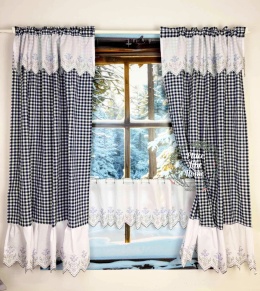 ZasłonkI Rustykalna krata