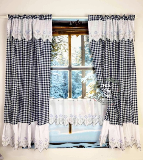 ZasłonkI Rustykalna krata